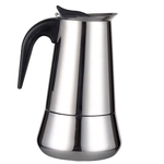 Fogão De Aço Inoxidável Moka Espresso Coffee Cafeteira Cafeteira 6 Xícara