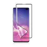 Capa Slim Fosca (Preta) Premium Samsung Galaxy S10+ Plus Tela 6.5 + 01 Película De Gel 5D Cobre 100% Tela